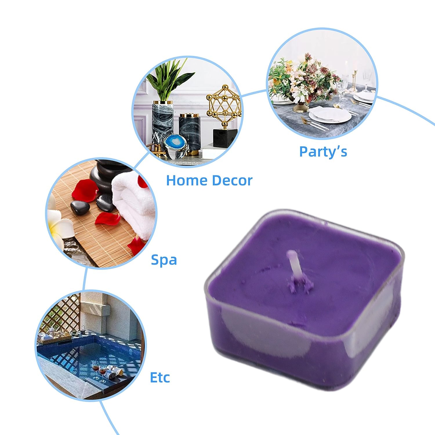 Smokeless Scented Acrylic Lavender Tealight Candles | Scented Acrylic Tealight Candle Set of 1 for Home Decoration and Celebrations | Long Burning Time Candle, Diwali (1 Pc / Mix Color) Smokeless Scented Acrylic Lavender Tealight Candles | Scented Acrylic Tealight Candle Set of 1 for Home Decoration and Celebrations | Long Burning Time Candle, Diwali (1 Pc / Mix Color)